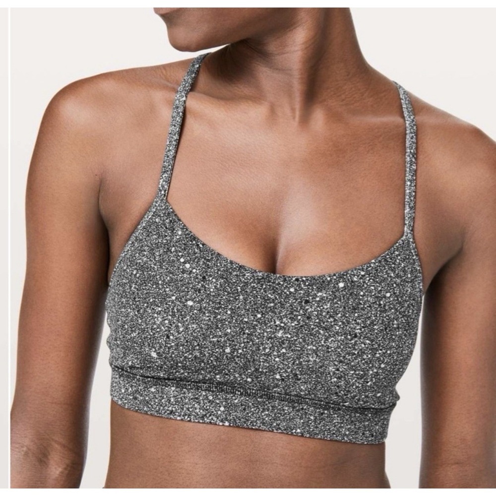 Lululemon Flow Y Bra Nulu Fabric Light Support 6 Yoga T-Strap B/C Cup Wicking